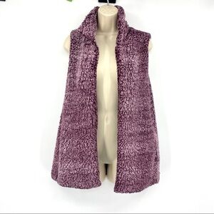 Fantastic Fawn Duffy teddy open front vest M